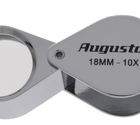 Lupa de bolsillo 18mm 10x cromada